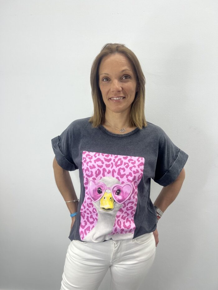 Camiseta Pato gris