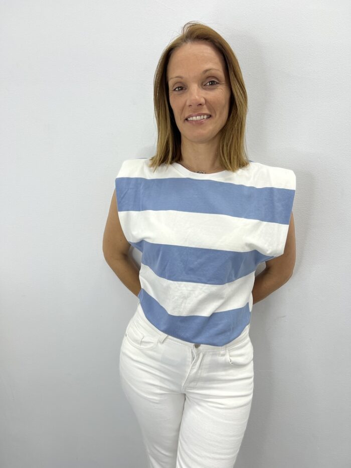 Camiseta Rayas azul